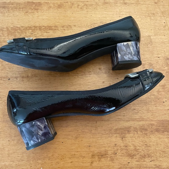 French Sole FSNY Sonja by Sonja Morgan Jolie Black Patent shoes size 10